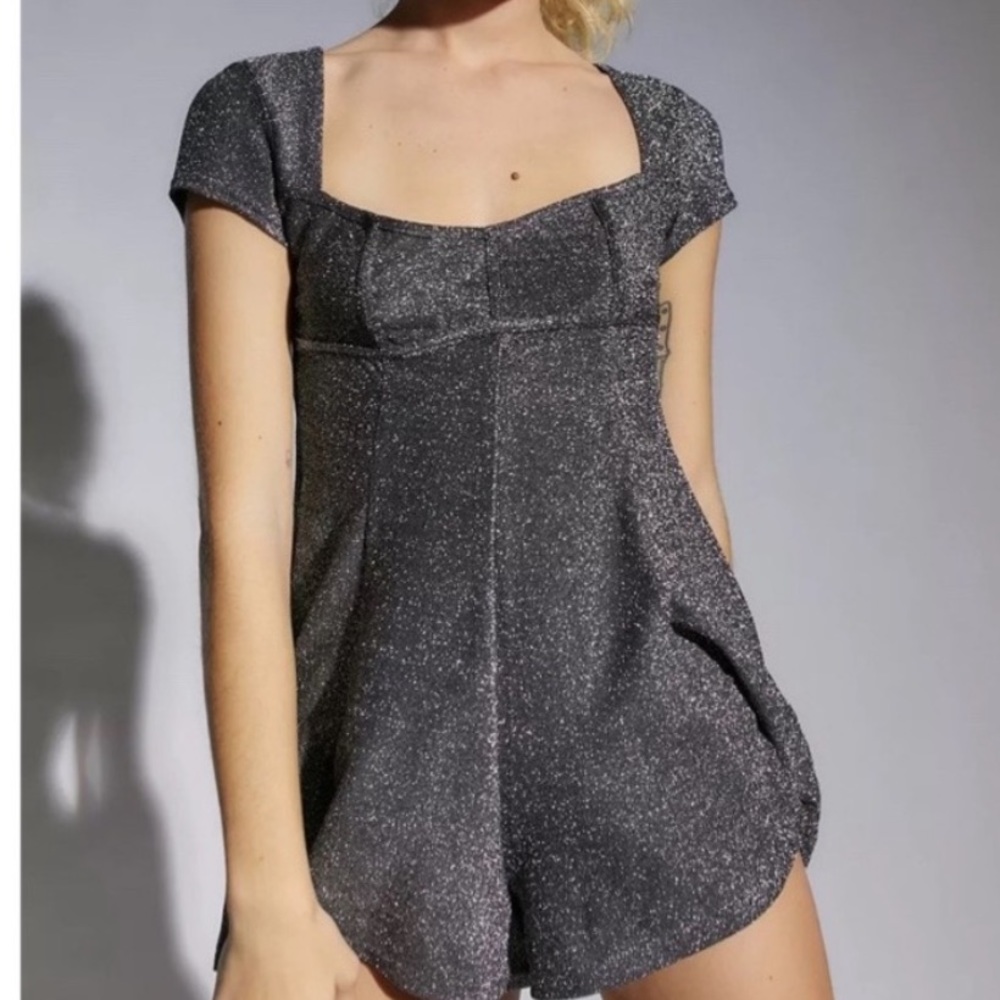 UO Jessie Sparkly Romper